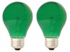 25Watt GREEN Party Light A19 Bulb Type 2Pack gallery
