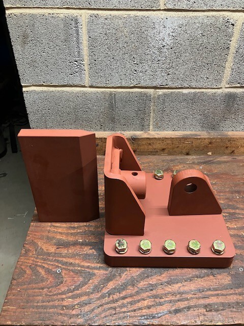 Log Splitter Slide Wedge Push Plate hydraulic cylinder Mount 8" beam Socket Mt gallery