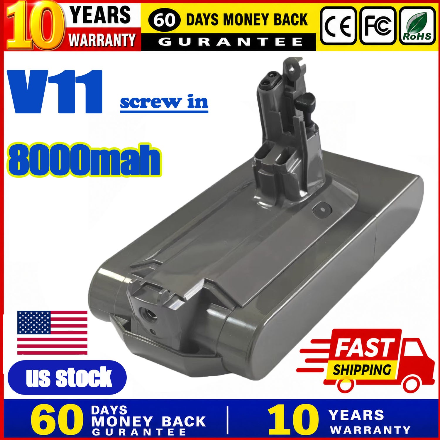 For Dyson 25.2V Screw-in Li-ion Battery for V11 SV14 Vacuum gallery