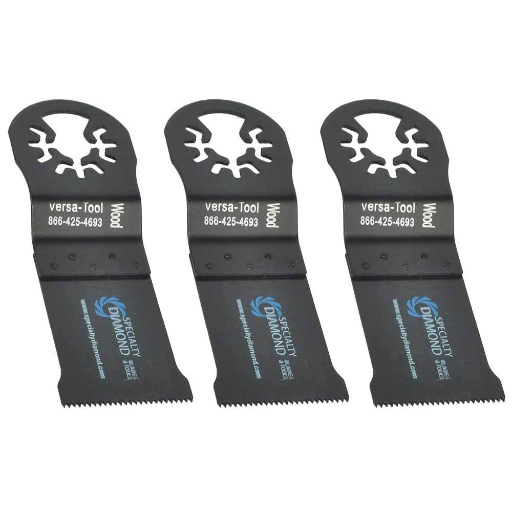 Versa Tool DB3A 35mm HCS Multi-Tool Saw Blades 3/PK Fits Fein Multimaster Dremel gallery