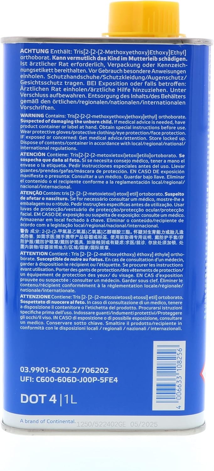 ATE Original TYP 200 Racing Quality DOT 4 Brake Fluid, 1 Liter Can gallery