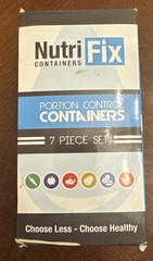 NitriFix Portion Control Containers Kit Meal Plan Diet Weight Loss 7 PCS USA