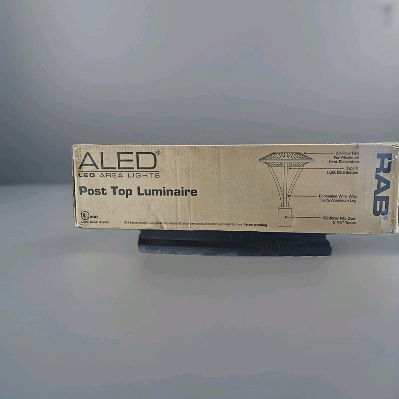 RAB ALED5T78N - 78 Watt - LED - Post Top Light Fixture - Bronze - New In Box gallery
