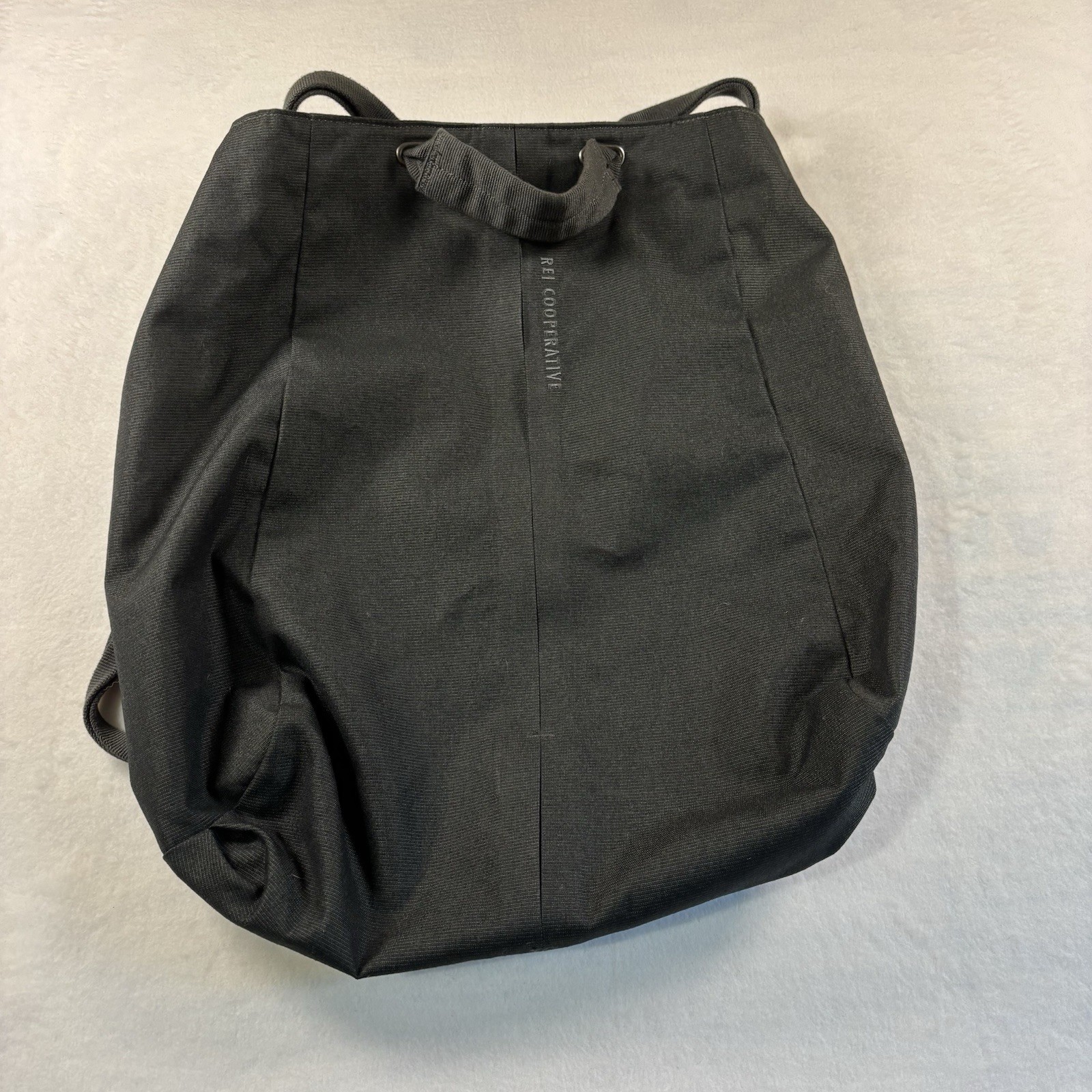 REI Co-op Black Hiking Backpack Drawstring Closure Internal Zip Pocket