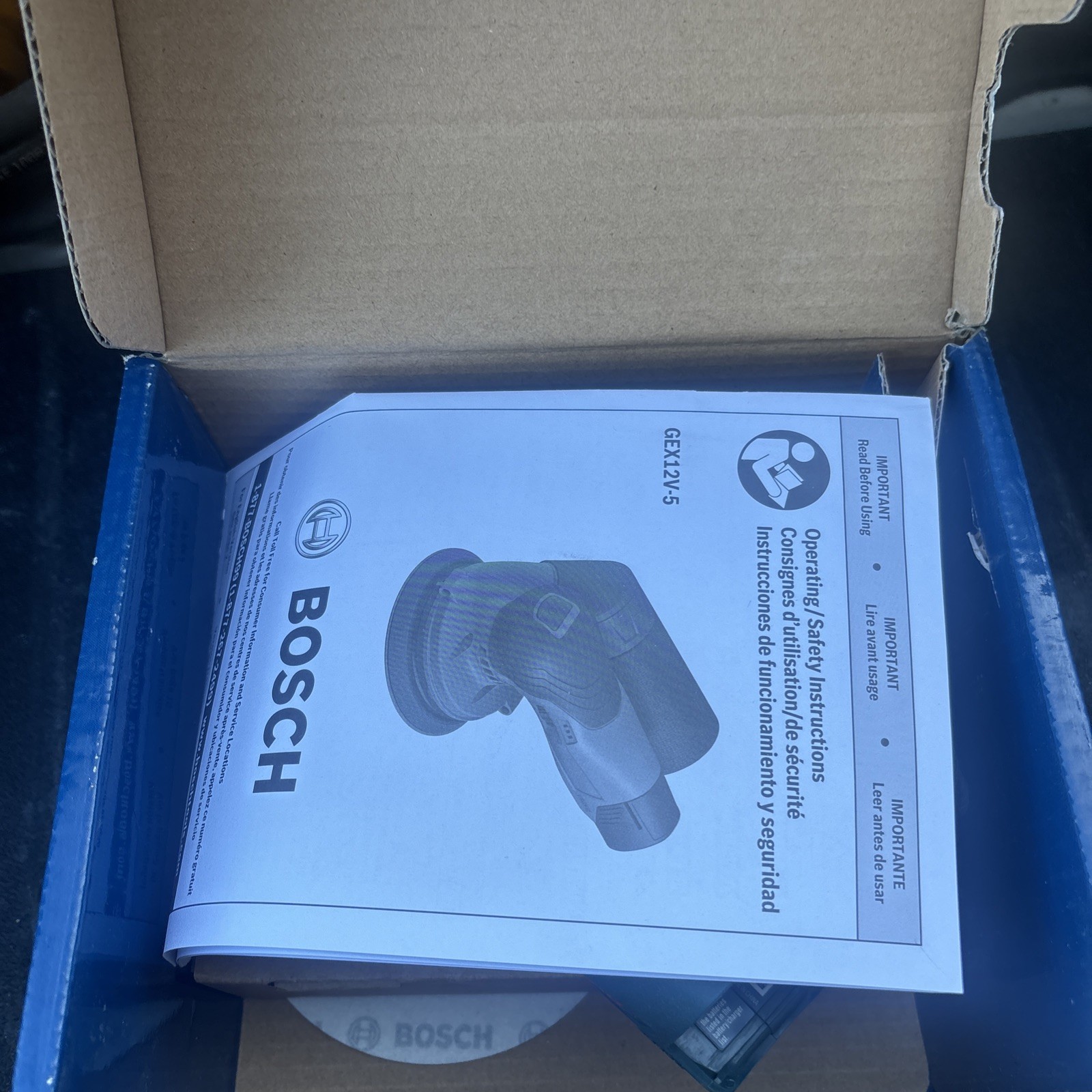 BOSCH GEX12V-5N 12V MAX 5 in Brushless Random Orbit Sander (BARE TOOL) gallery