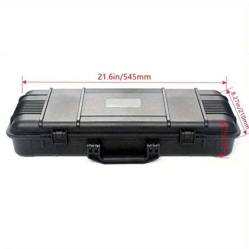 6 Sizes Black Hard Shell PP Toolbox Shockproof Portable Tool Storage Case gallery