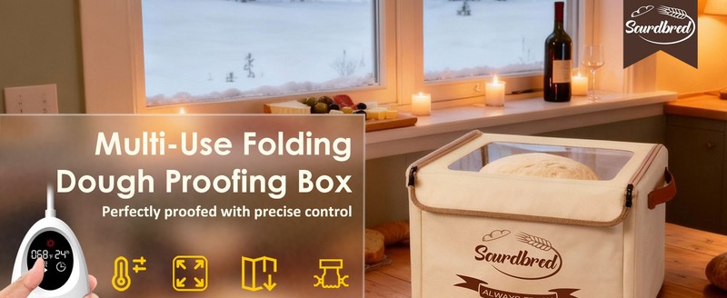 Extra Large Folding Bread Proofing Box, Dough Proofer 68-104°F Temp Control gallery