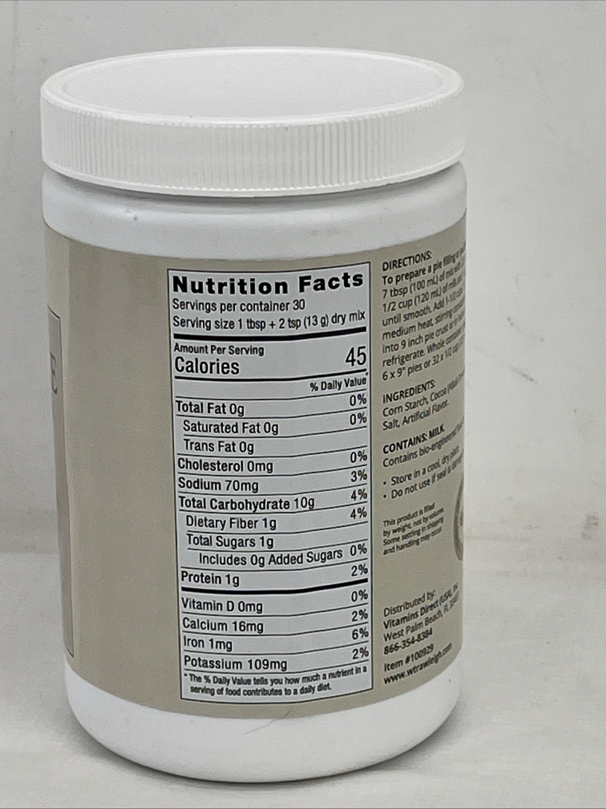 Rawleigh Chocolate Pie Filling & Dessert Mix 14.1oz. (400g) New FREE SHIPPING! gallery