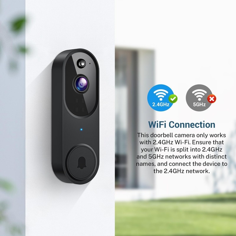Smart Video Doorbell Camera Wireless, AI Human Detection and Instant Alerts, Nig gallery