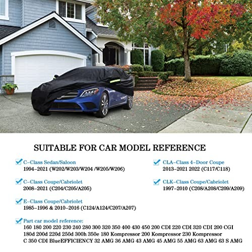Car Cover Waterproof All Compatible with Benz C-Class Sedan Coupe Cabriolet gallery
