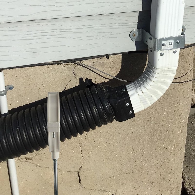 2pcs Downspout Bracket Extension Holder – Fits Up to 4.3" Pipes, PVC & Metal gallery