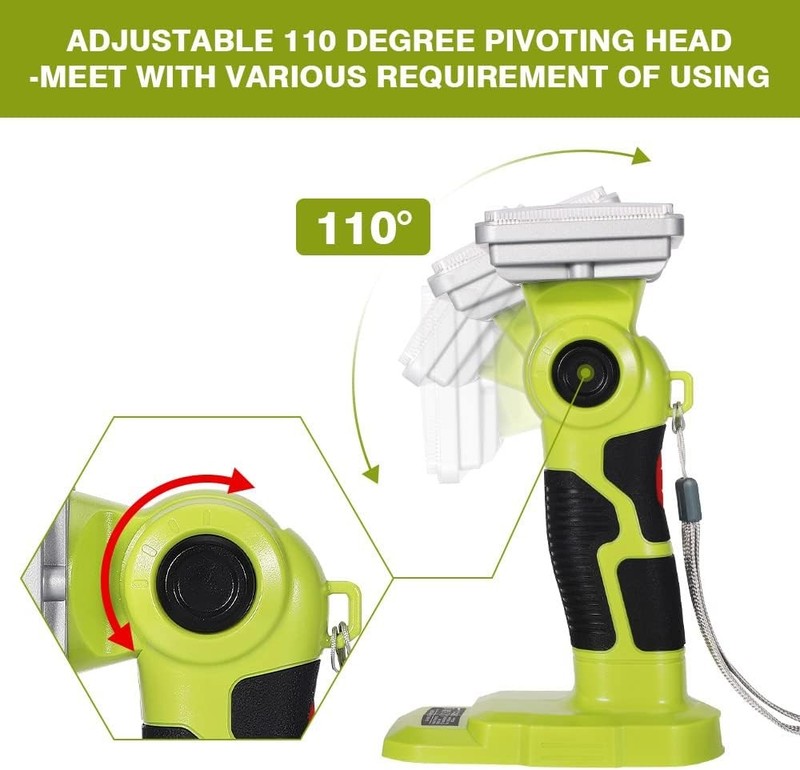 1000LM LED Work Light Torch for Ryobi 18V Max ONE+ P108 Li-ion NiCd NiMh Battery gallery