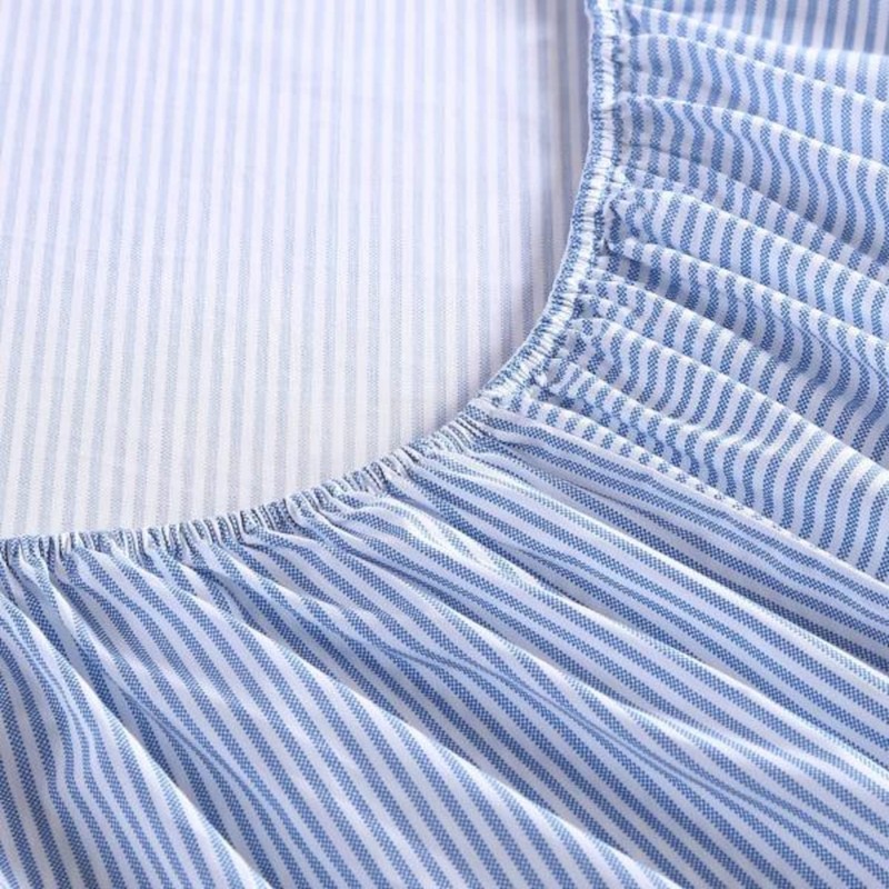 XL Fitted Sheet Cotton Percale Bedding Crisp Cool Deep Pocket Fully Elasticize gallery