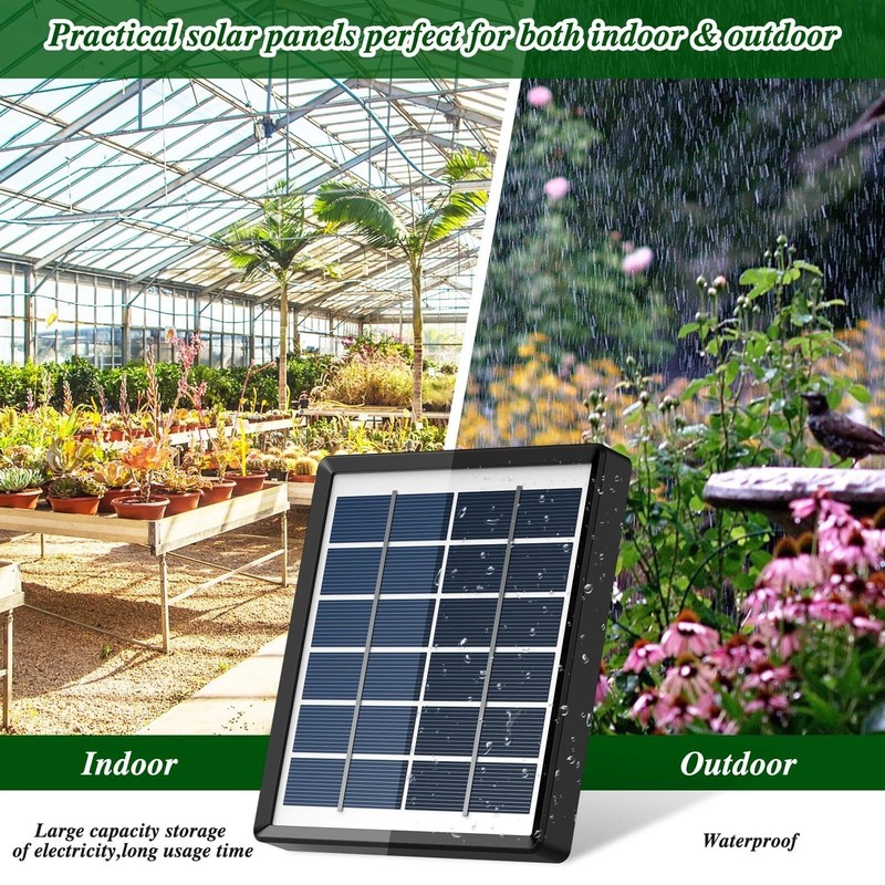 50FT Solar Automatic Drip Irrigation System Kit Plant Watering Timer Garden gallery