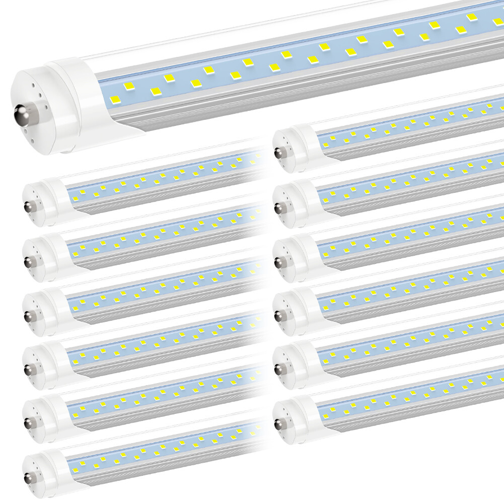 4-25 Pack FA8 T8 8FT LED Shop Lights 8 Foot LED Tube Light Bulbs 6000K 5000K 72W gallery