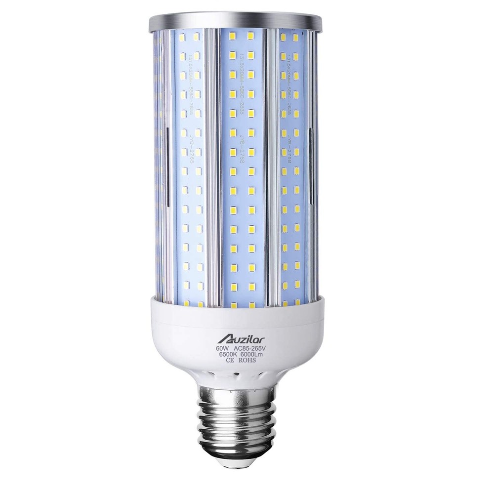 60W Led Corn Light Bulb E39 Large Mogul Base 6000Lm 6500K Cool White For Metal