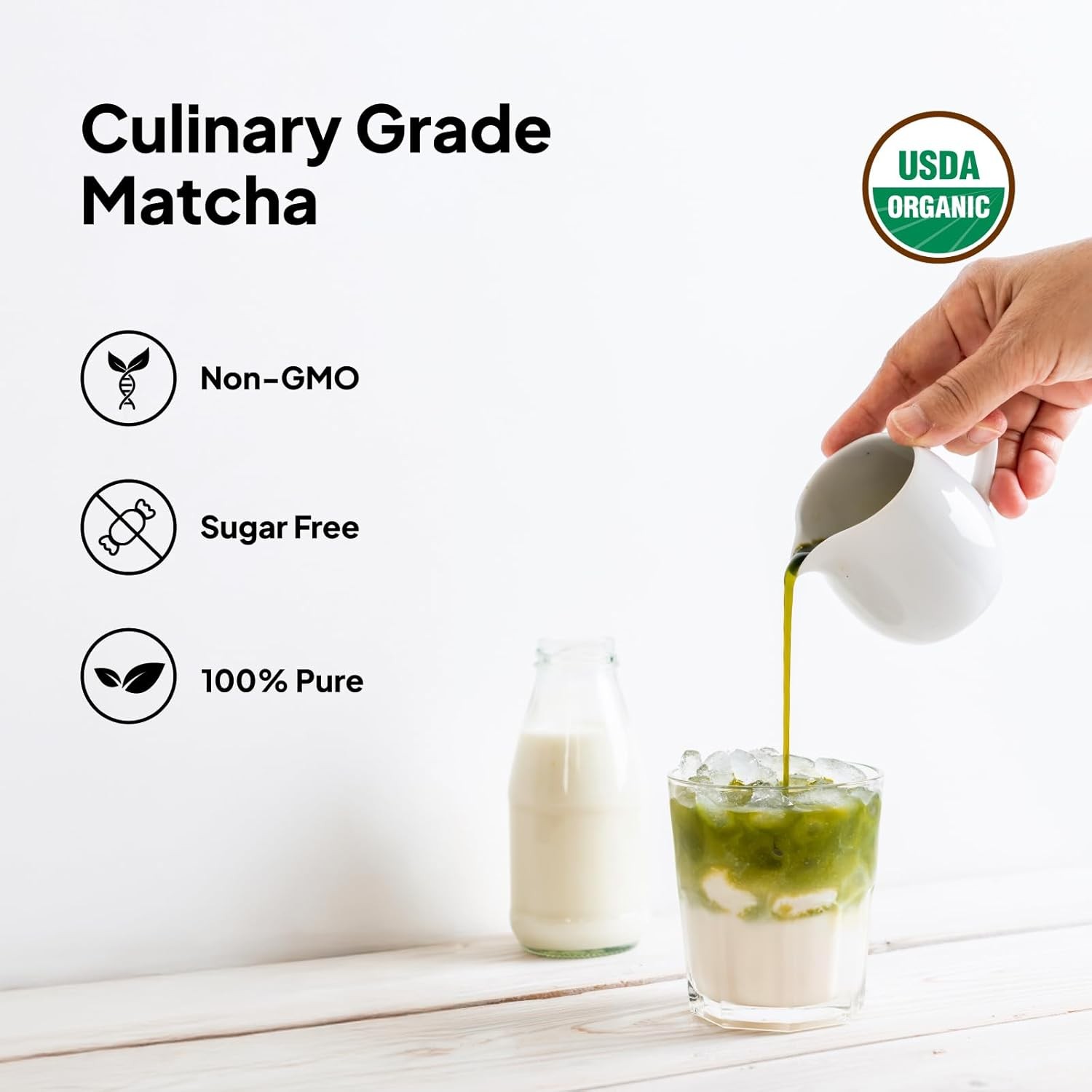 Premium Organic Matcha Powder Culinary Grade Sugar-Free Matcha Green Tea Powder gallery