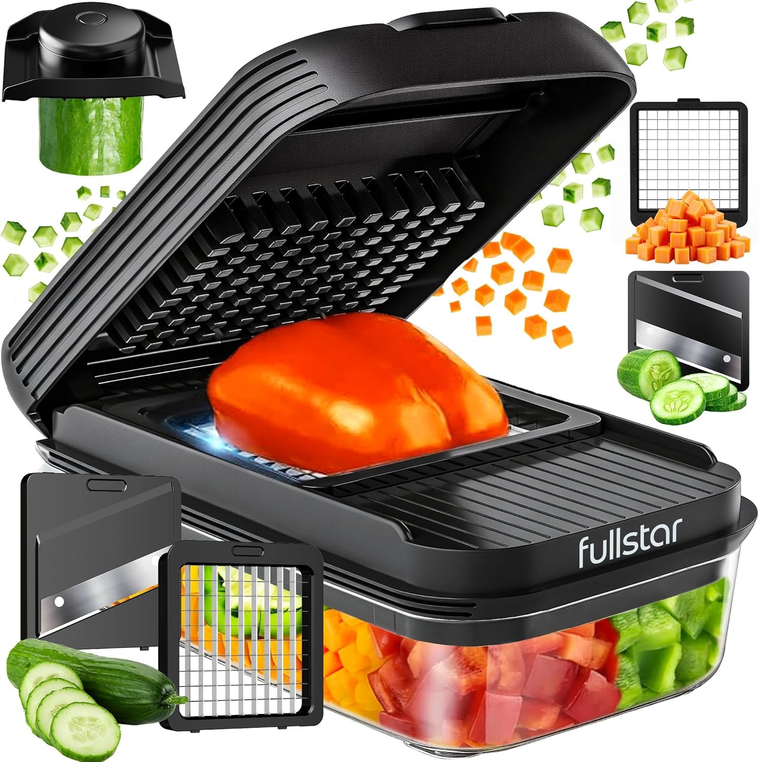Fullstar Daily Vegetable Chopper and Mandoline Slicer - Kitchen Gadgets - Food C gallery