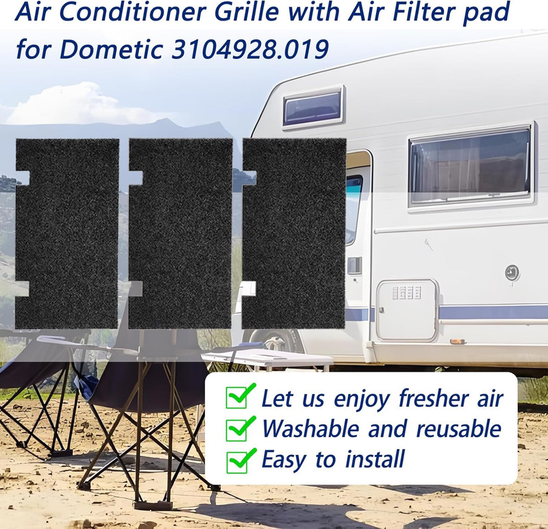 3 PCS RV A/C Filter Replacement, 14 X 7.5 Inch Duo-Therm Rv Air Conditioner Filt gallery