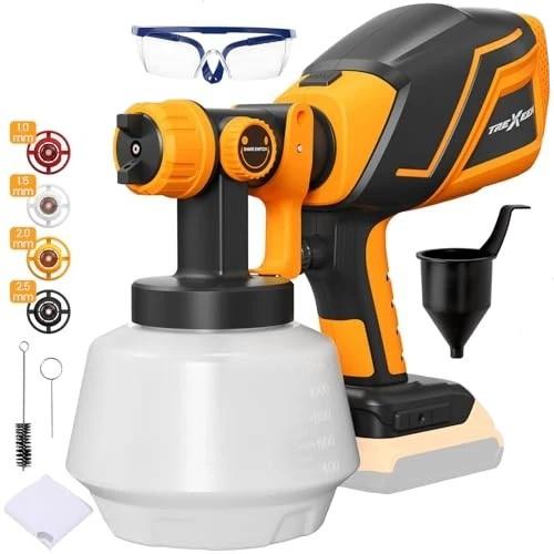 TREXEEN CORDLESS PAINT SPRAYER FOR DEWALT 20V MAX BATTERY(BATTERY NOT INCLUDED) gallery