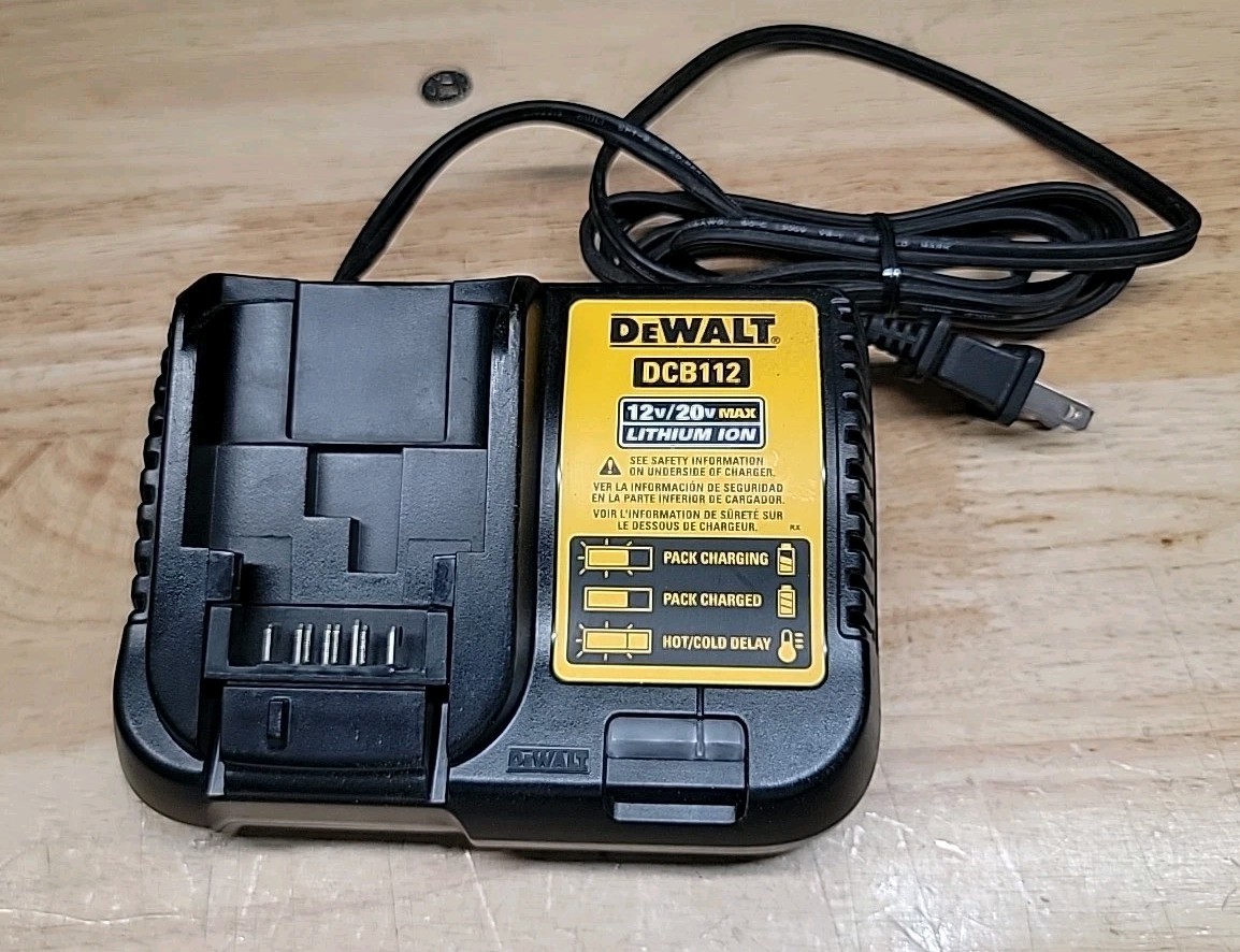 DEWALT DCB112 12V/20V Lithium-Ion Battery Charger TESTED WORKS! gallery