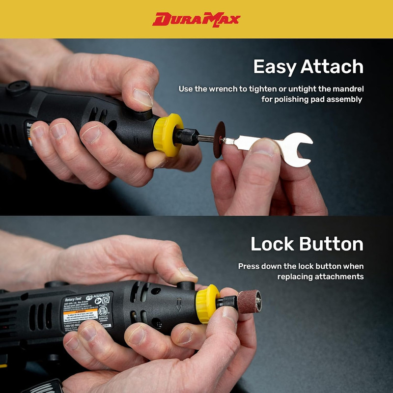 Rotary Tool Kit, 40 Pieces, Variable Speed 8000-30000 RPM, 120V, with 6-PCS Diam gallery