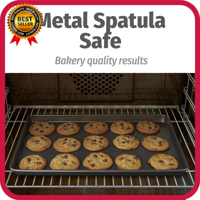 Everyday Nonstick Baking Sheet Set, 3 Pack Includes Small (13×9) Medium (15×1) gallery