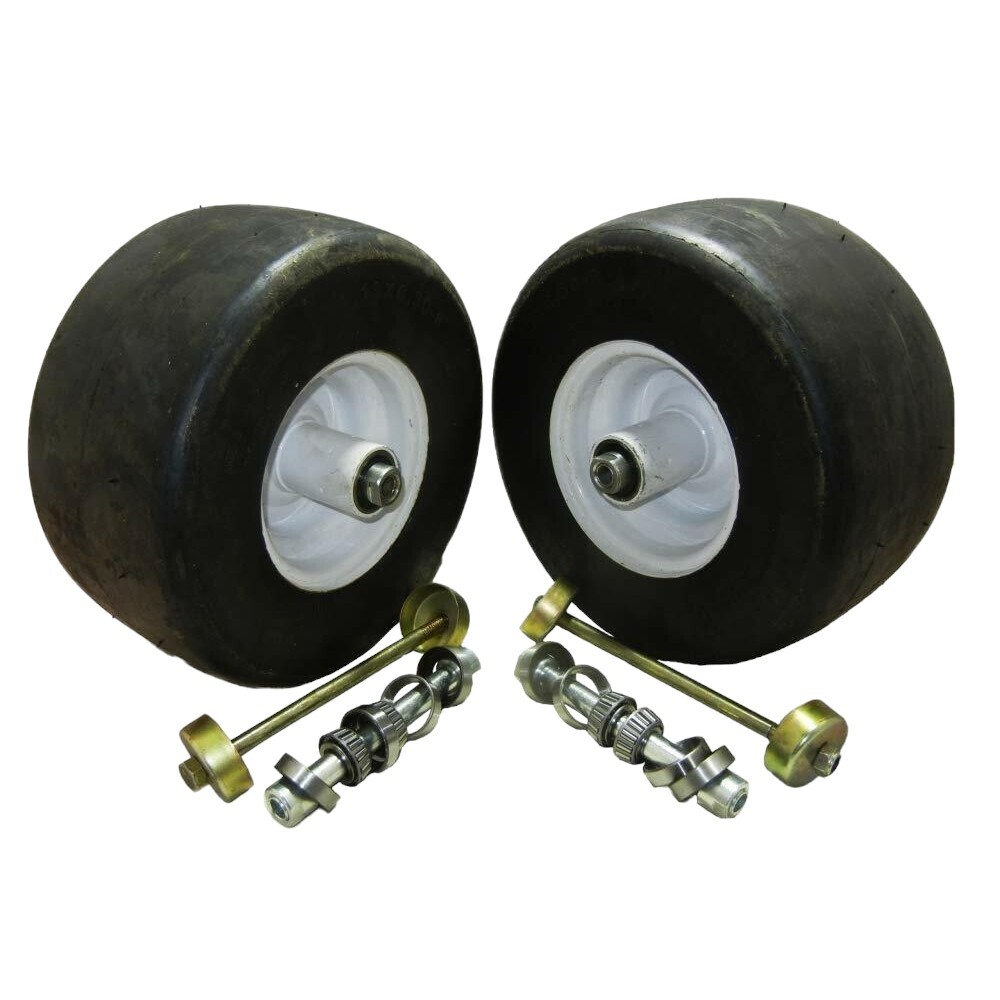 (2) FRONT SOLID TIRE ASSEMBLY PUNCTURE PROOF NO FLAT 13X6.5X6 FITS TORO 103-5185