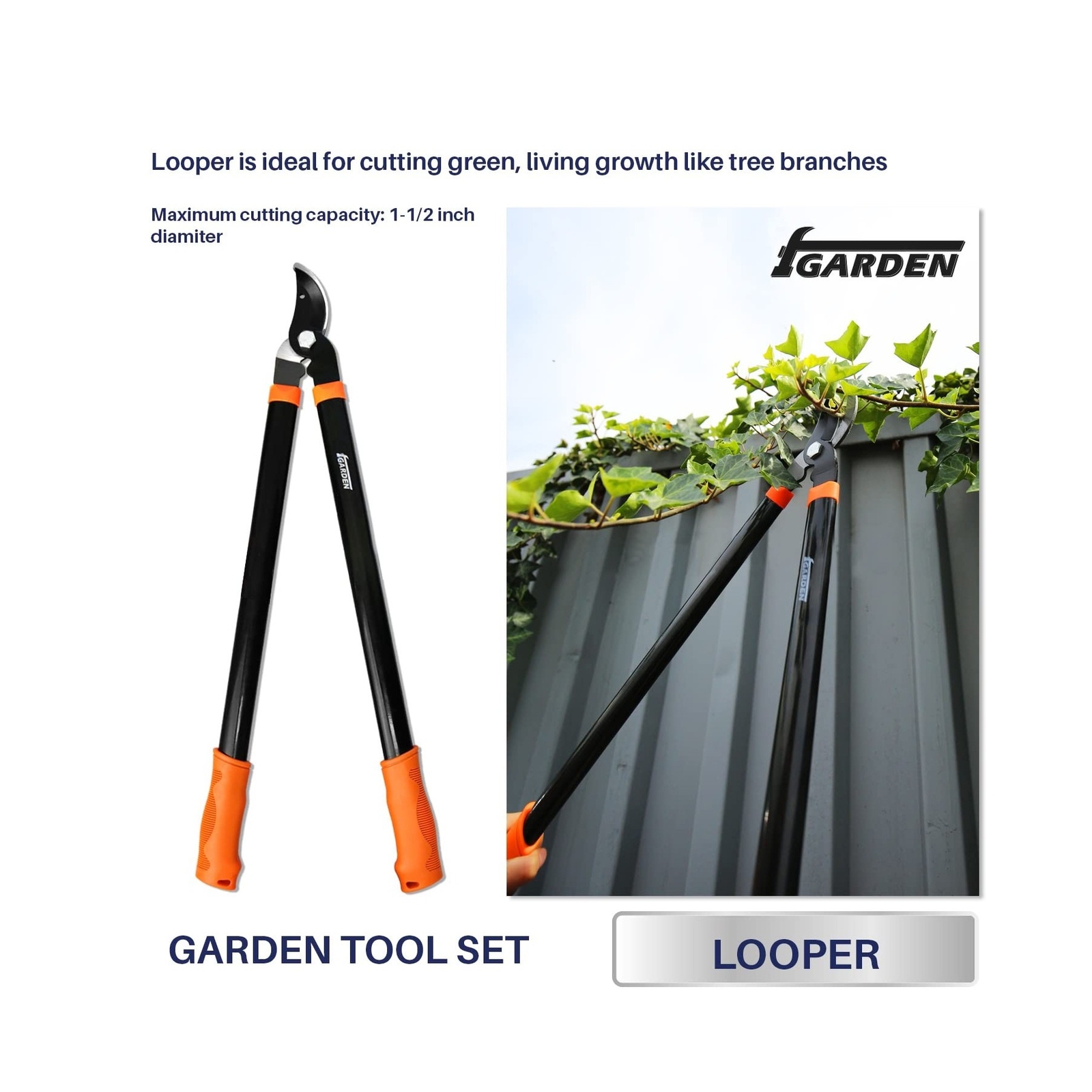 iGarden 3 Piece Combo Garden Tool Set with Lopper, Hedge Shears and Pruner Sh... gallery