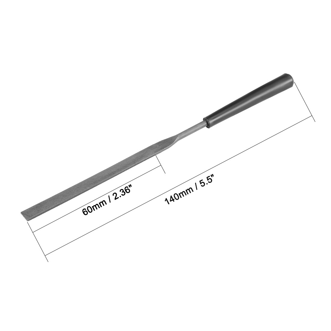 10Pcs Second Cut Steel Flat Needle Files with Plastic Handle 3mm x 140mm gallery