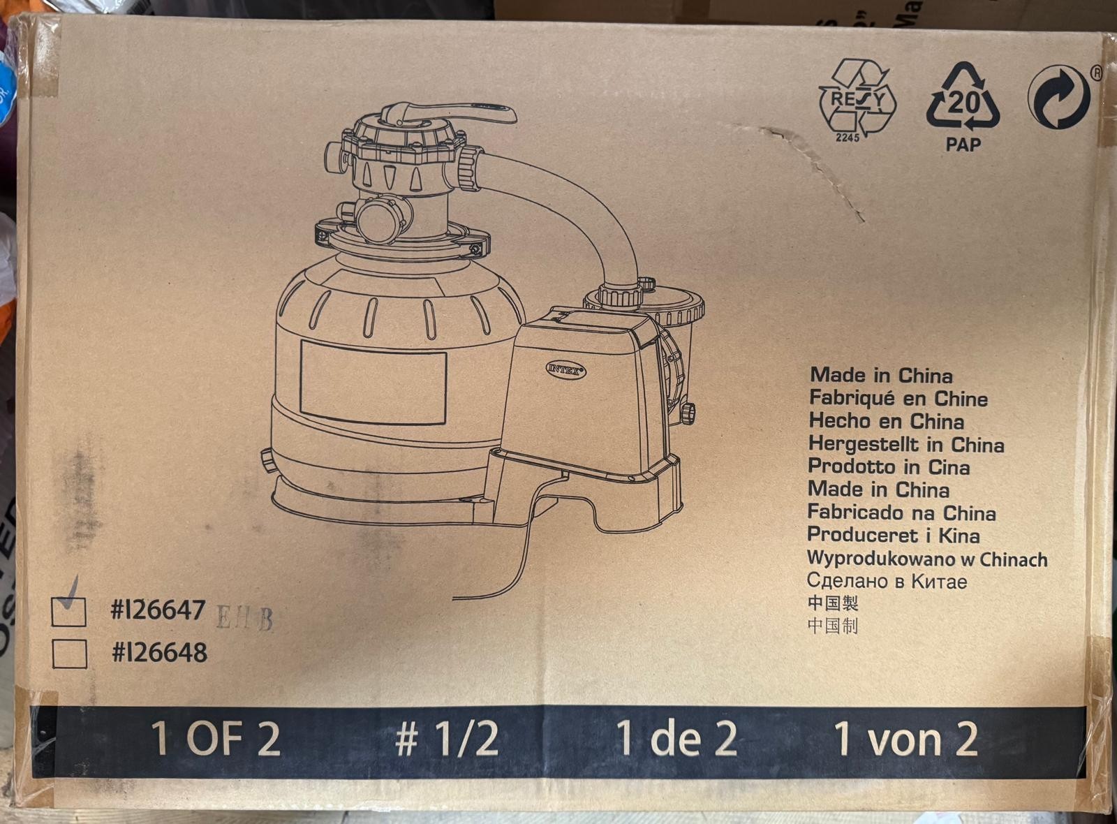 Intex Krystal Clear Sand Filter Pump for Ultra XTR 32' x 16' x 52" Model 126647 gallery