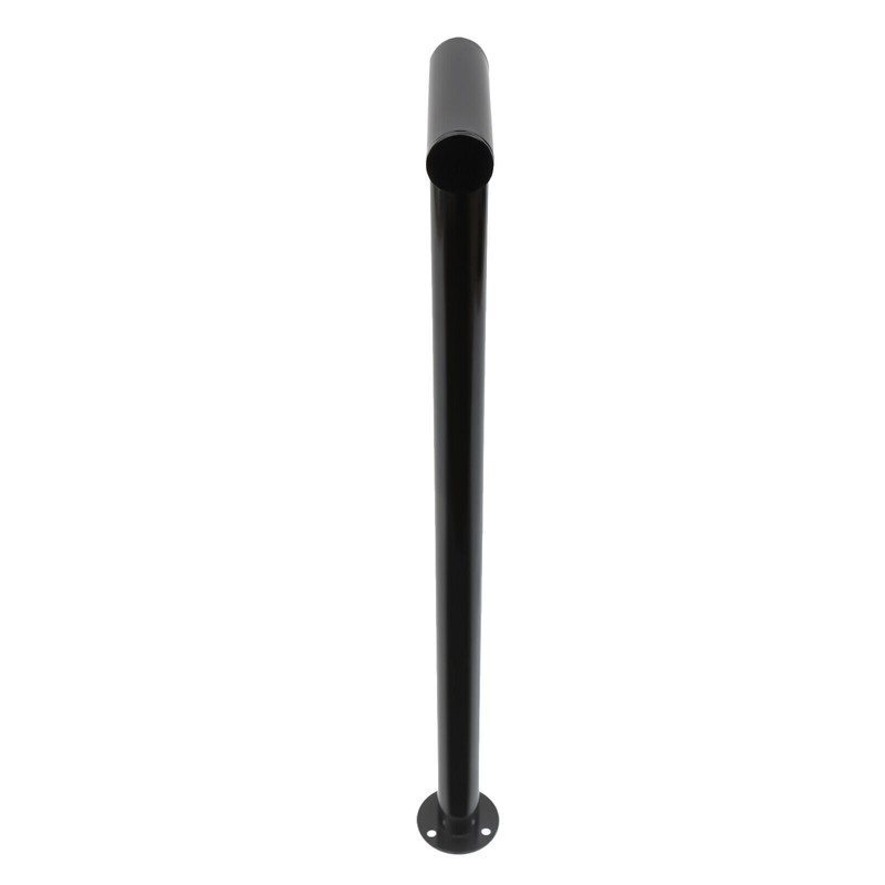 2-Step Handrail Single Post Handrail Round Iron Handrail for Stairs gallery