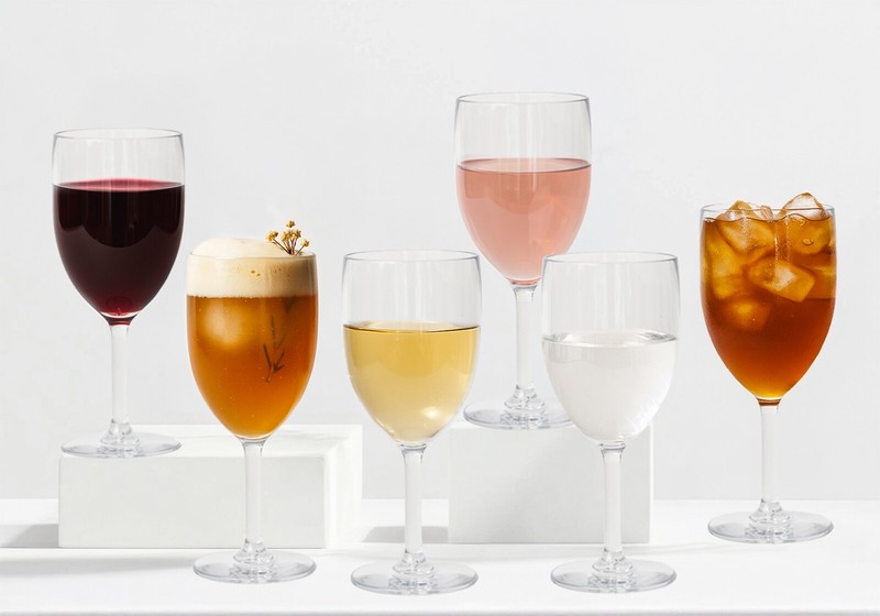 LAURANT Unbreakable Clear Tritan Plastic Wine Glasses 12 oz. oz Set 6 BPA Free gallery
