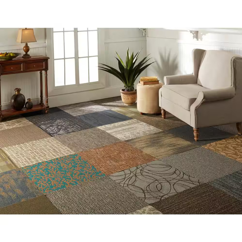 Versatile - Assorted - Multi-Colored Commercial/Residential 24 X 24 In. Peel and gallery
