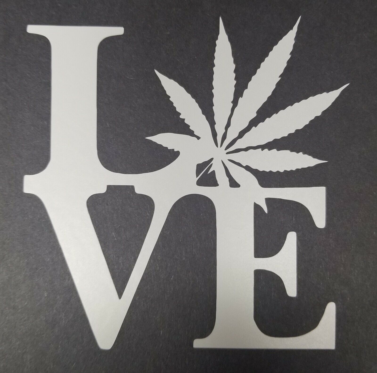 Love Leaf 420 Decal Vinyl Sticker Marijuana Cannabis Weed- 6 colors! gallery