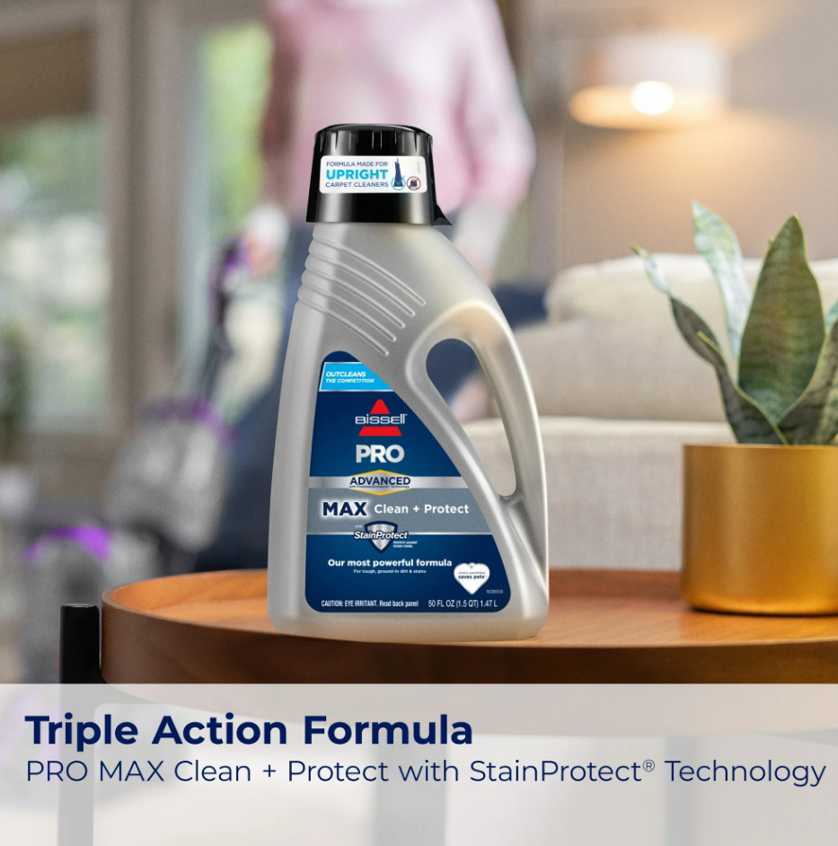 BISSELL PowerForce PowerBrush Pet Carpet Cleaner Machine with Formula 3938 - New gallery