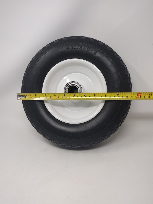 12" Flat Free Solid Polyurethane All-Purpose Tire for Trailer Dollies Hand gallery