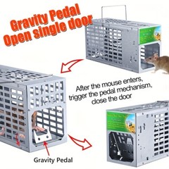 Humane Mouse Trap Cage – Home Kitchen, Garage & Warehouse Rodent Capture