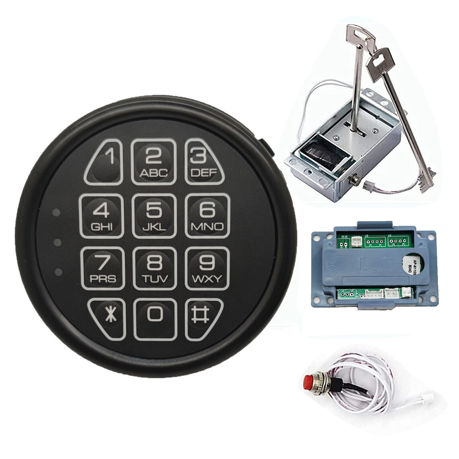 Stack-On Safe Lock Electronic Digital Safe Lock Replacement Solenoid W/ 2 Key ml gallery