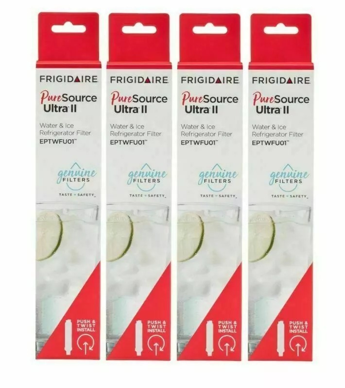 4 PACK Frigidaire EPTWFU01 Pure Source Ultra II Refrigerator Water Filter ,NEW gallery