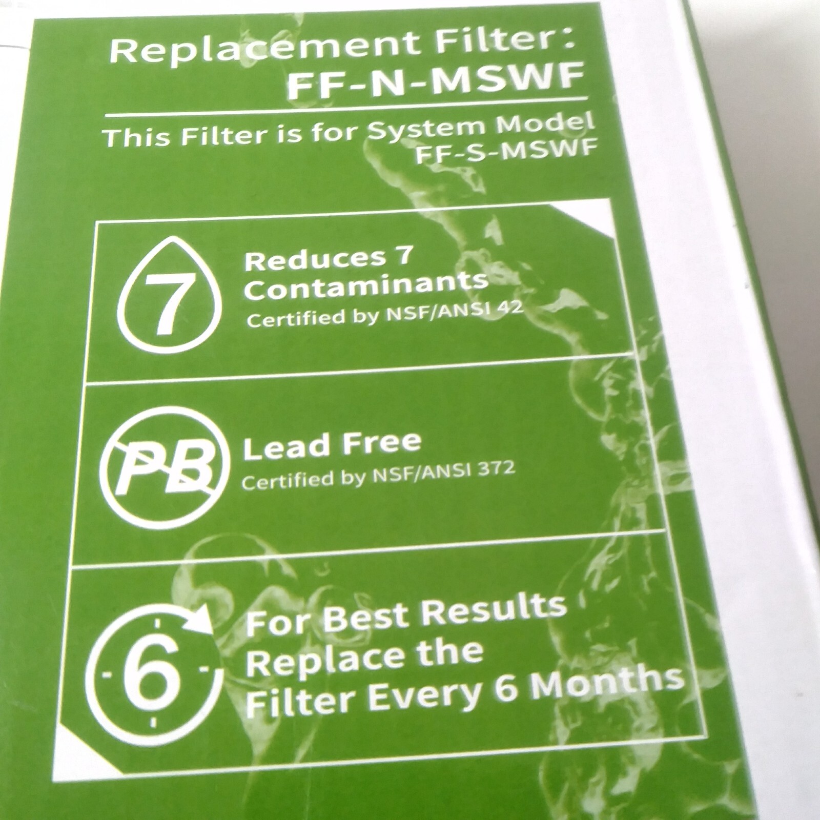 Generic MSWF Replacement Refrigerator Water Filter 2Pk 300gal For FF-S-MSWF gallery