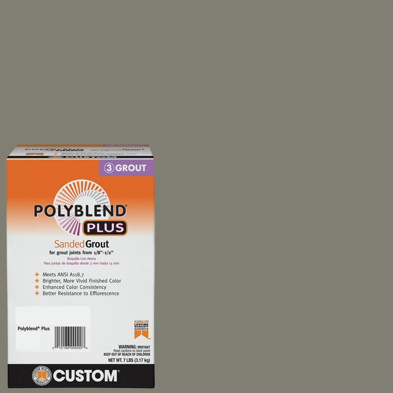 Custom Building Products Polyblend Plus 7 lb Natural Gray Sanded Grout gallery