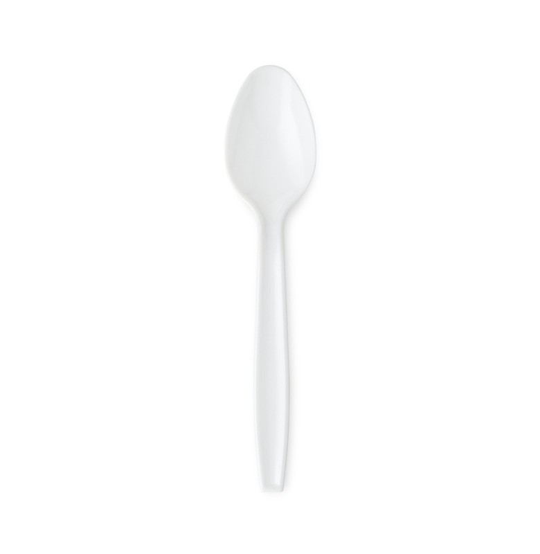 Plastic Basic White Spoons, 100 Count gallery