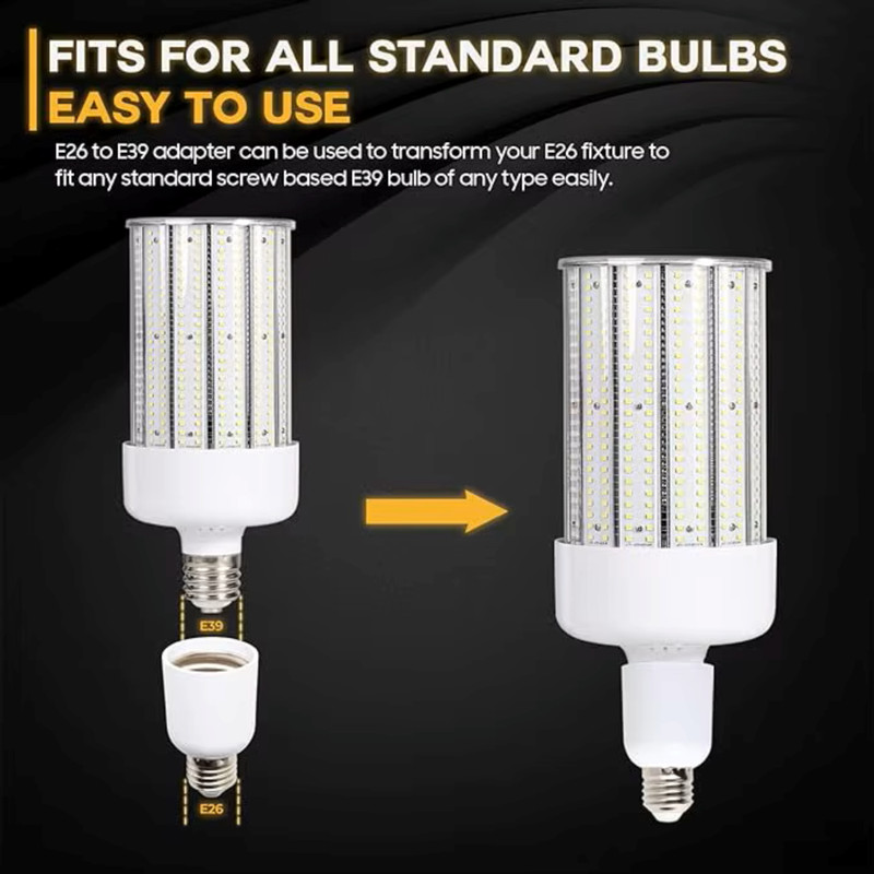 E26/E27 to E39/E40 Mogul Light Bulb Socket Adapter Converter Heat‑Resistant gallery