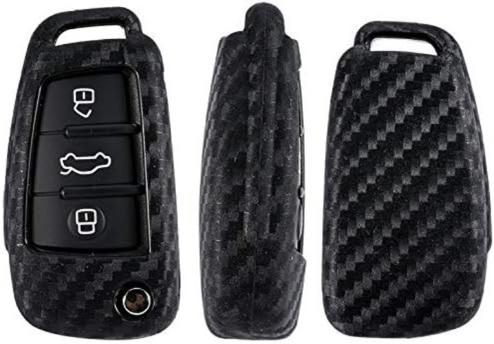 Luxury 3 Buttons Soft Flip Remote Key Fob Case Cover for A1 A3 A4 A5 A6 Q2 Q3 Q7 gallery
