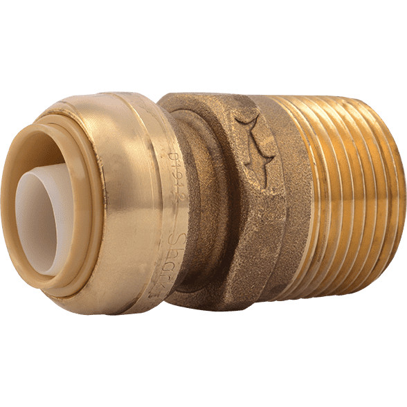 Sharkbite U139LF 3/4" x 1" MNPT Straight Brass Push Male Adapter gallery
