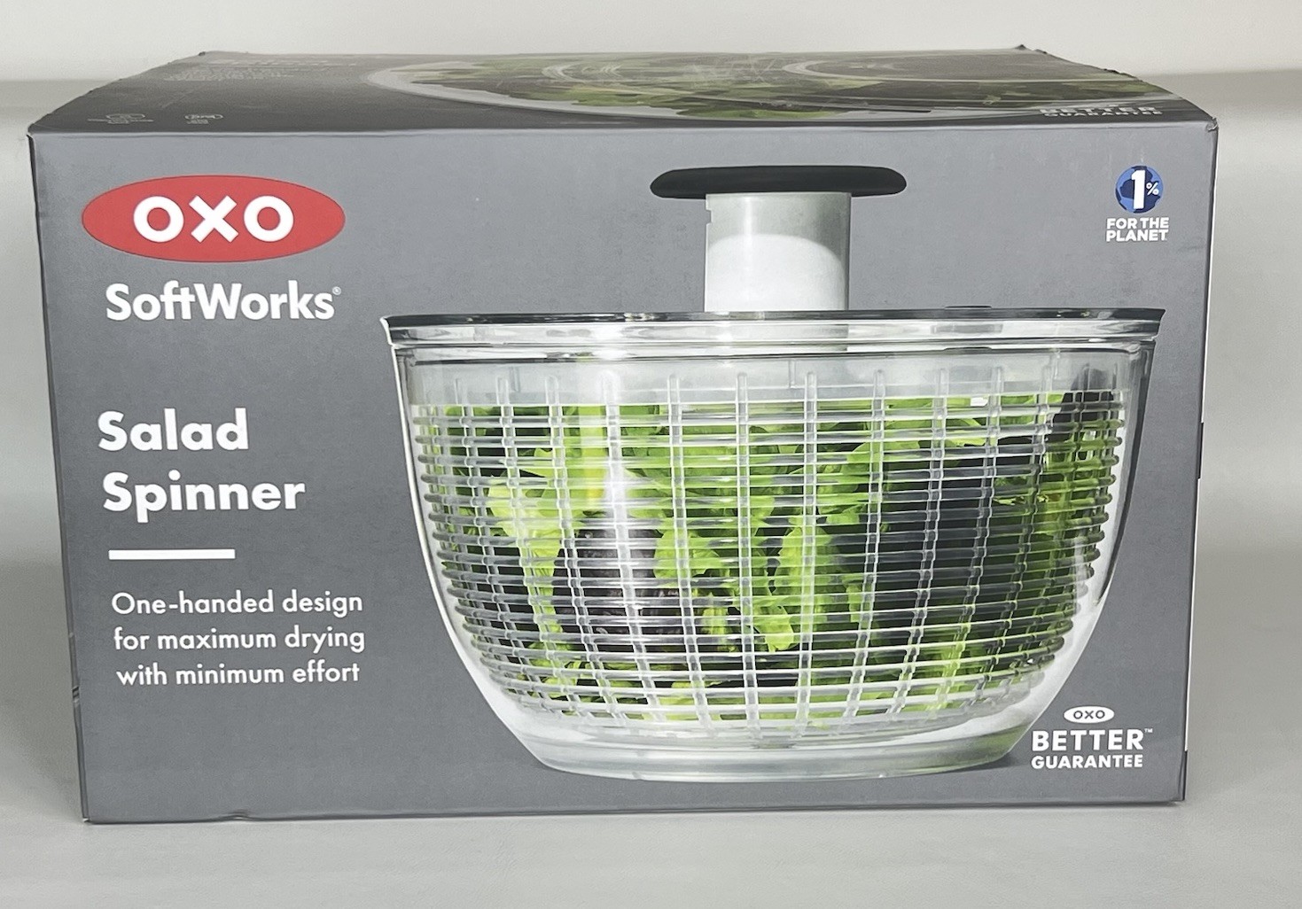 OXO SoftWorks Salad Spinner Large One-Hand Pump BPA Free New In Box Kitchen gallery