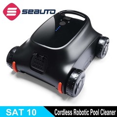 Seauto Robotic Pool Cleaner Cordless,Pool Vacuum Flat Pools up to 2000 Sq.Ft