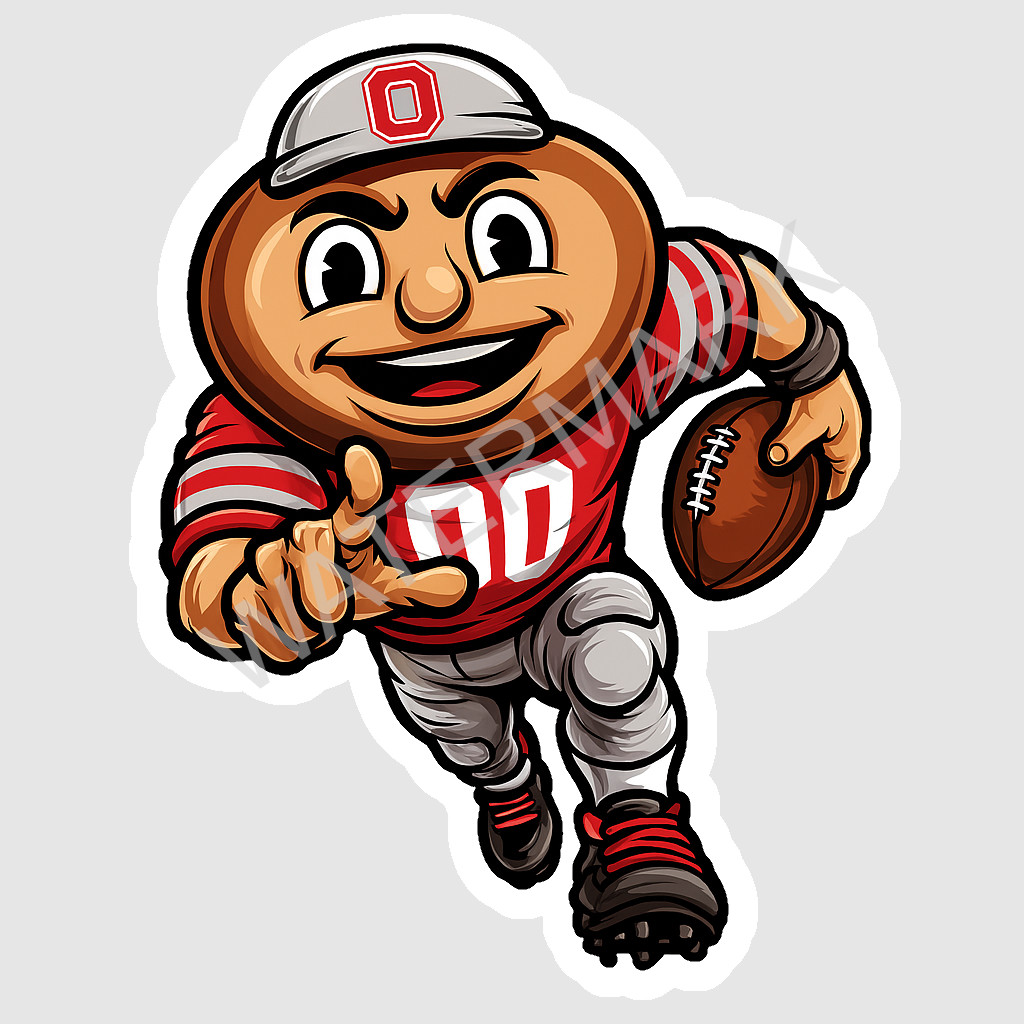 Weather Resistant Vinyl Sticker - Ohio State Football Buckeye State 01 gallery