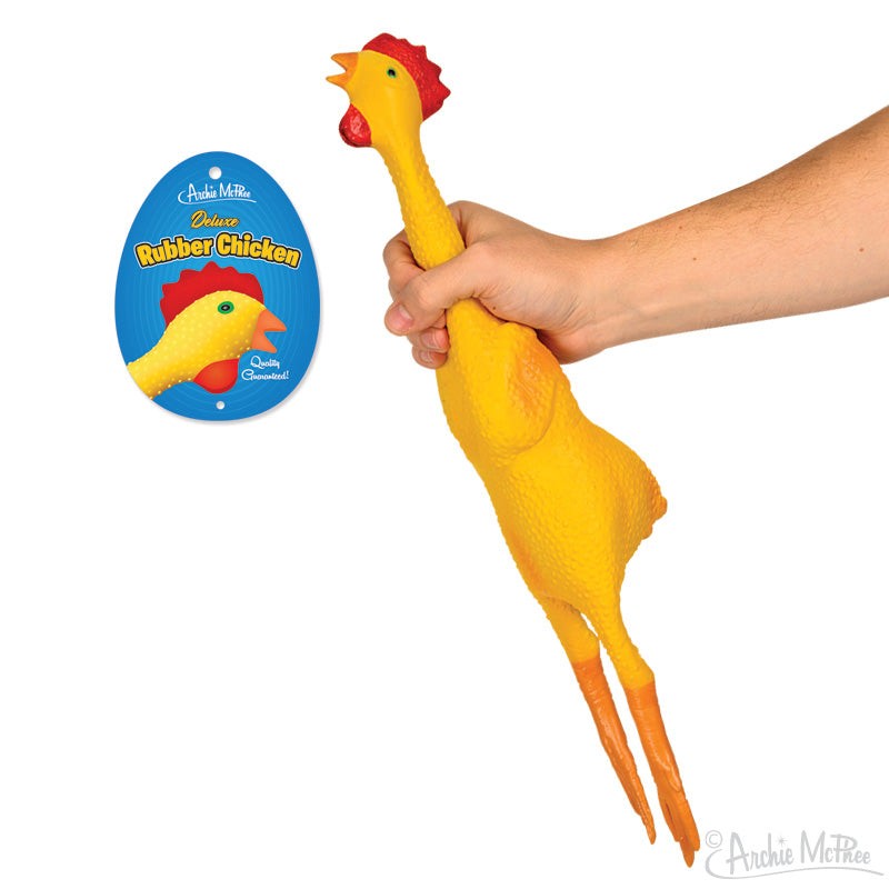 DELUXE RUBBER CHICKEN - Classic Fun Gag Joke HIGH QUALITY Toy - Archie McPhee gallery